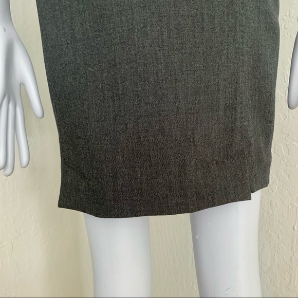 JAEGER Vintage Wool Blend Pencil Skirt Grey - Picture 6 of 13